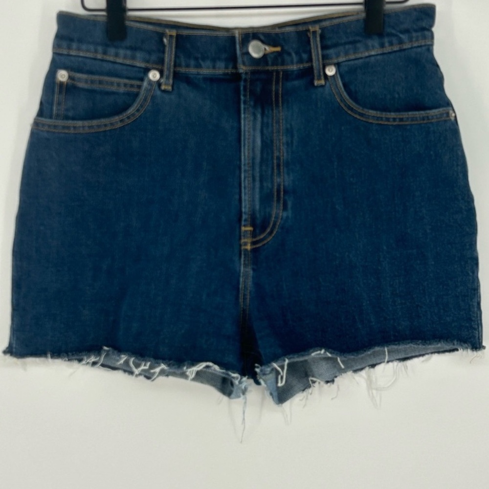 Everlane The Way High Organic Denim High Waist Cutoff Shorts Medium Wash-Size 28